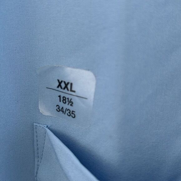 Club Room Traveler Dress Shirt Placid Blue Men’s XXL Regular Fit NWT - Picture 6 of 9